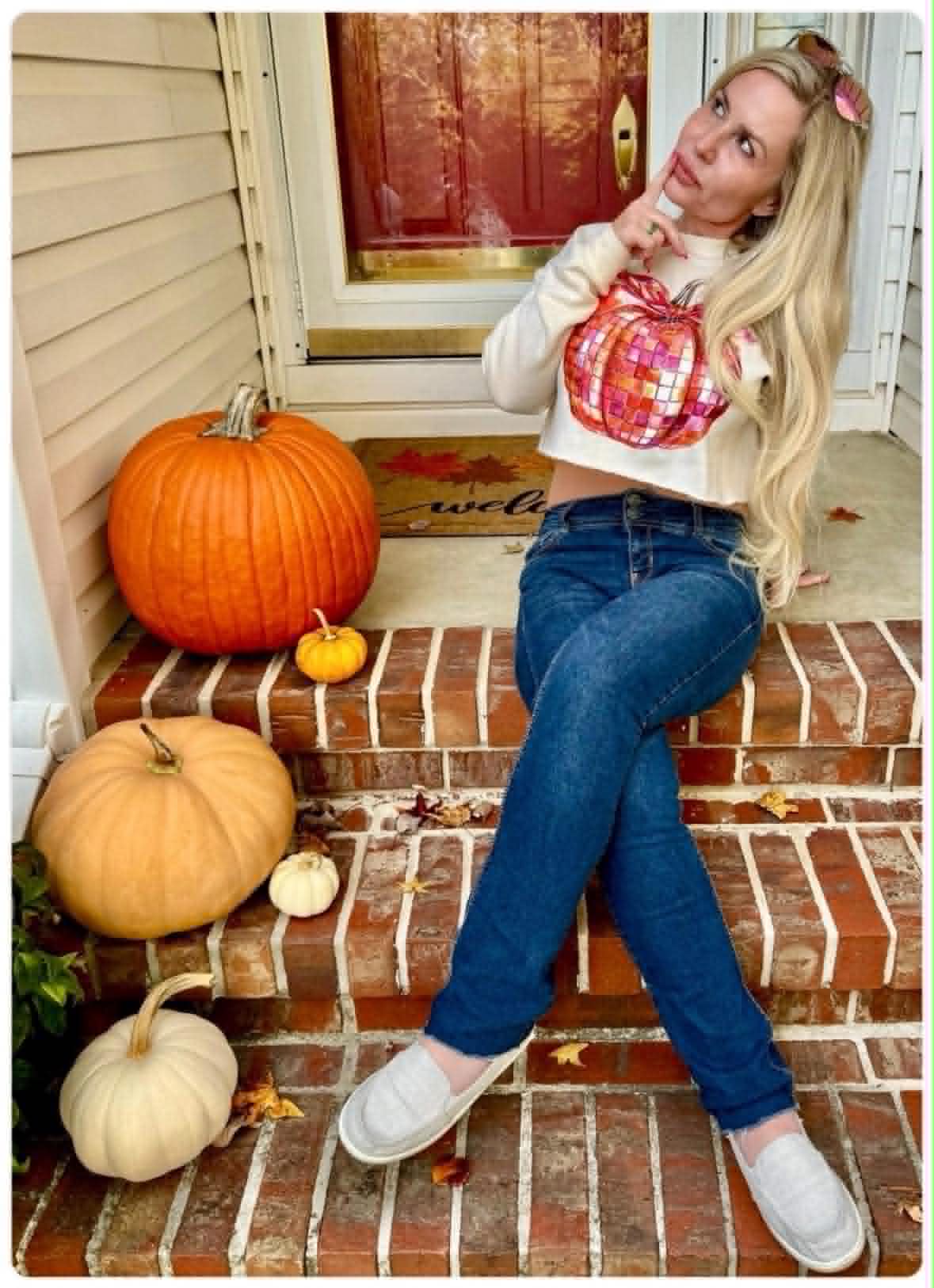 Pink & Orange Disco Pumpkin