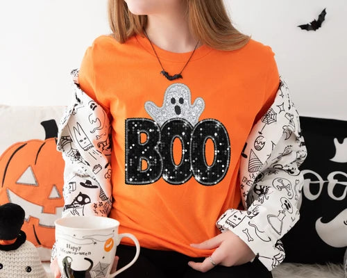 Boo - Faux Sparkle