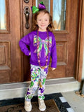 Mardi Gras Sparkle Bow